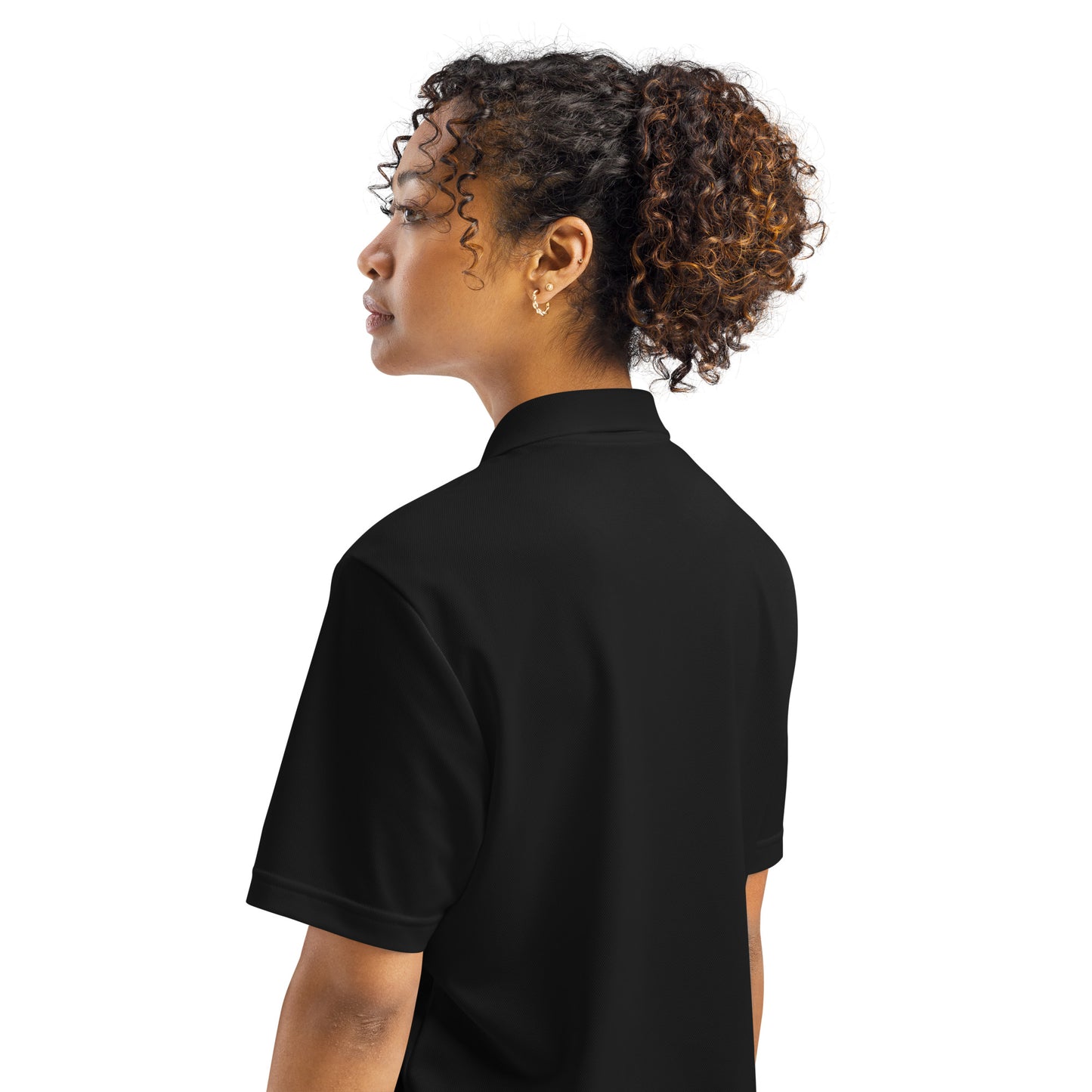 Adidas Sports Polo Shirt with AirBlades Embroidered Logo | Black
