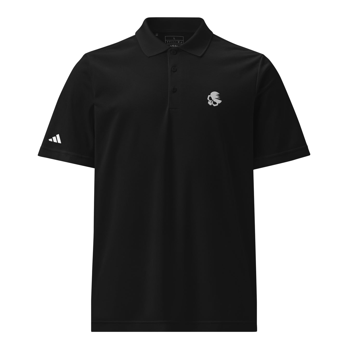 Adidas Sports Polo Shirt with AirBlades Embroidered Logo | Black