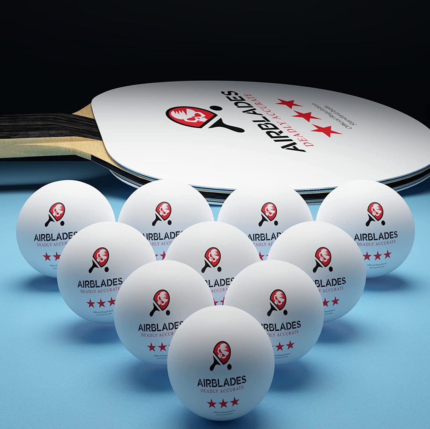 10-Pack of 3 Star Premium Ping-Pong Balls