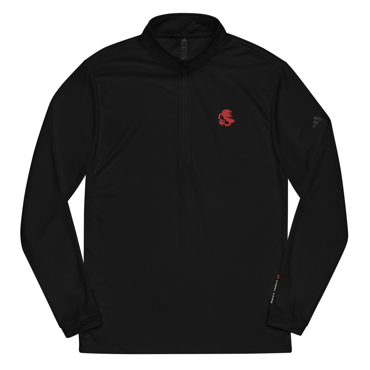 Quarter Zip Pullover with AirBlades Embroidered Skull Logo and UPF 50+ Protection