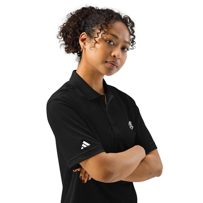 Adidas Sports Polo Shirt with AirBlades Embroidered Logo | Black