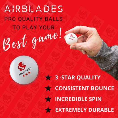 10-Pack of 3 Star Premium Ping-Pong Balls