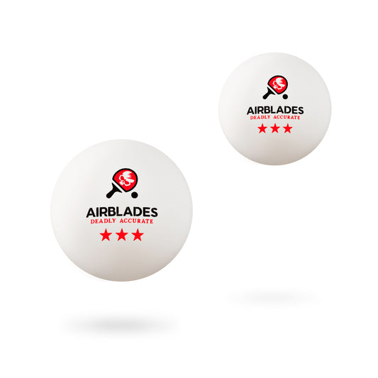AirBlades 3-Star Ping Pong Balls | High Performance, Table Tennis Balls for Tournament Play & Training | Advanced ABS Plastic | Regulation Standard Ping Pong Balls