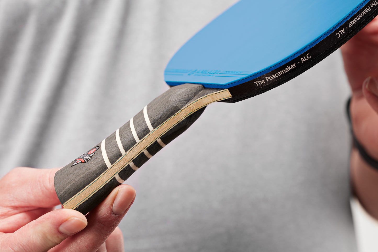 The Peacemaker ALC - Professional Ping Pong Paddle - Blue