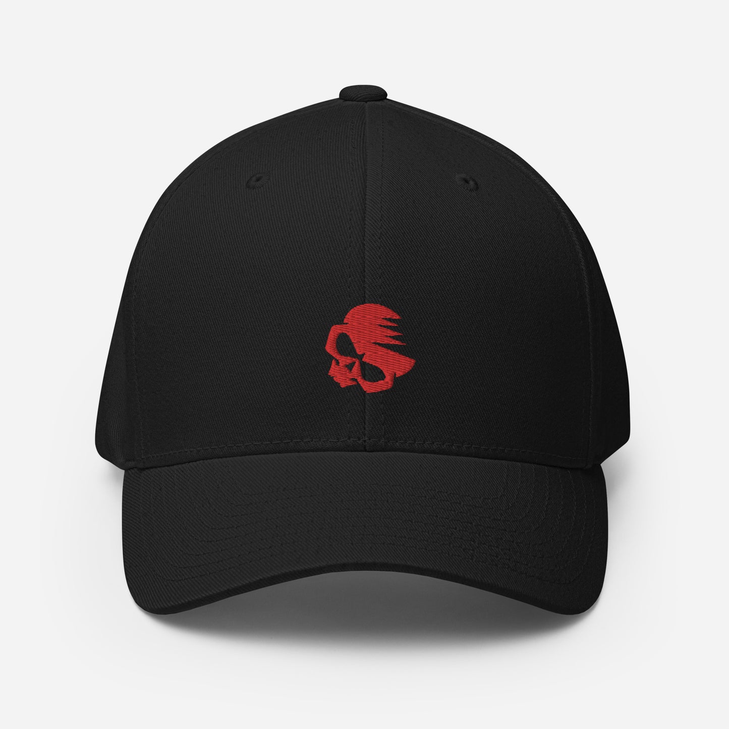 Structured Twill Cap with Embroidered AirBlades Skull Logo