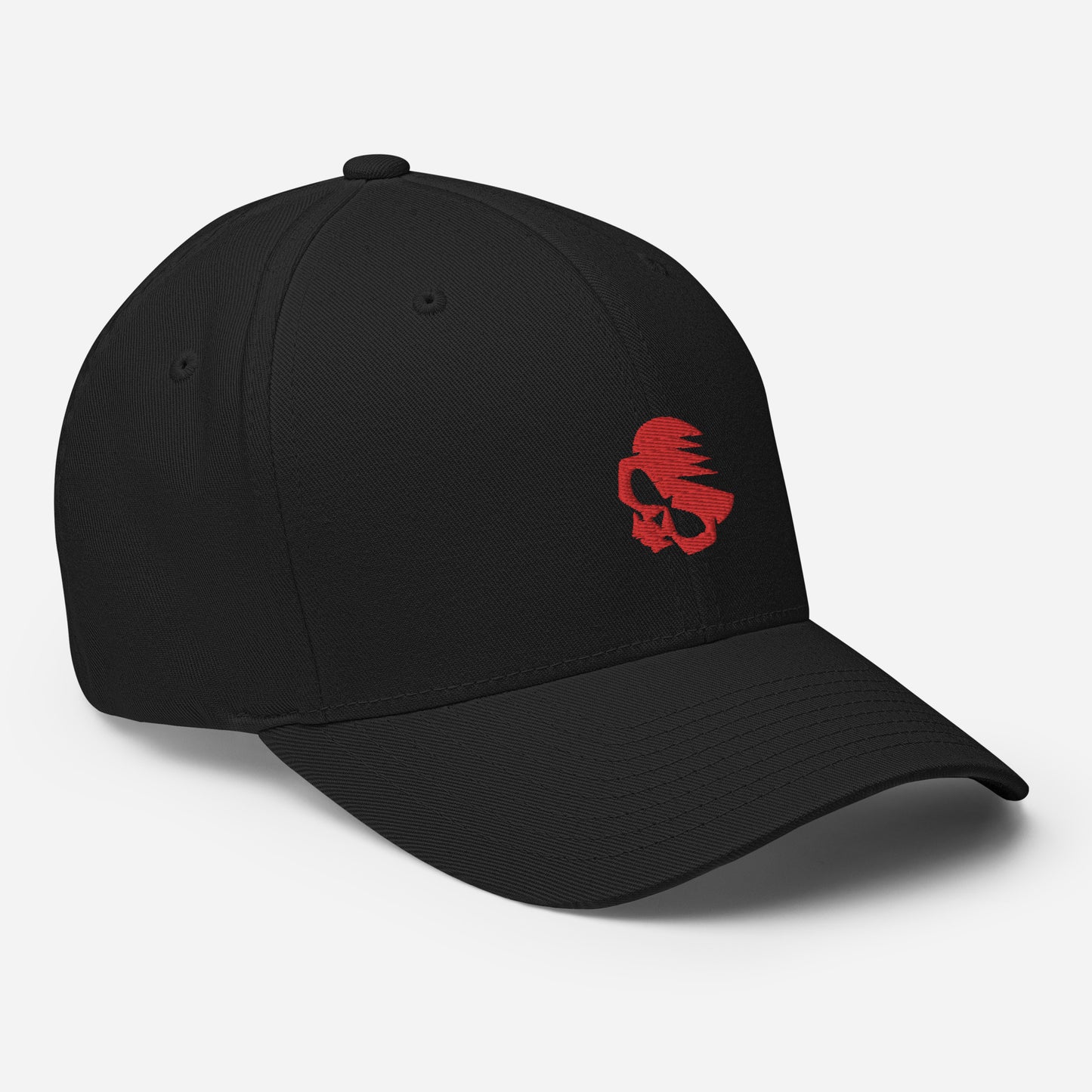 Structured Twill Cap with Embroidered AirBlades Skull Logo