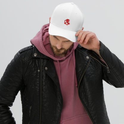 Structured Twill Cap with Embroidered AirBlades Skull Logo