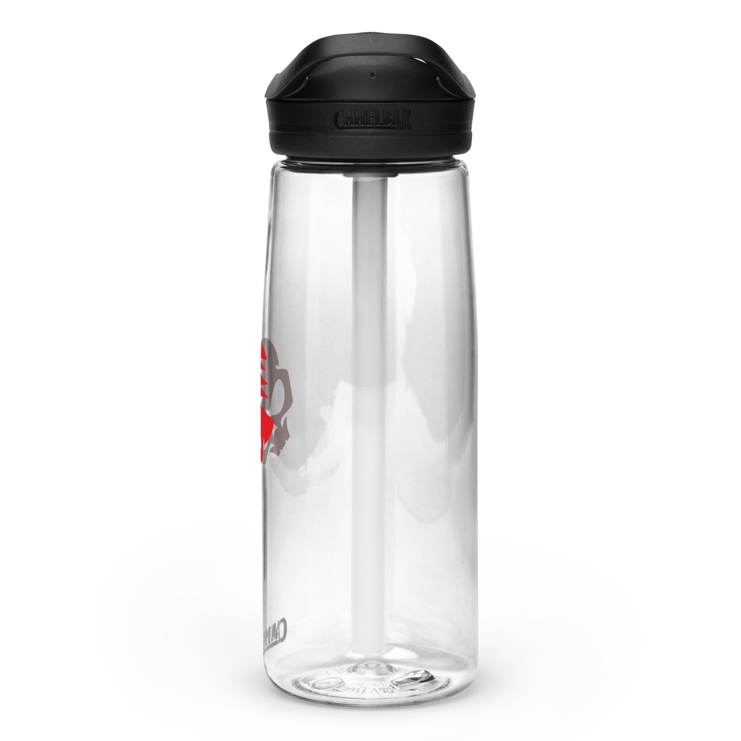 Sports Water Bottle with AirBlades Skull Logo