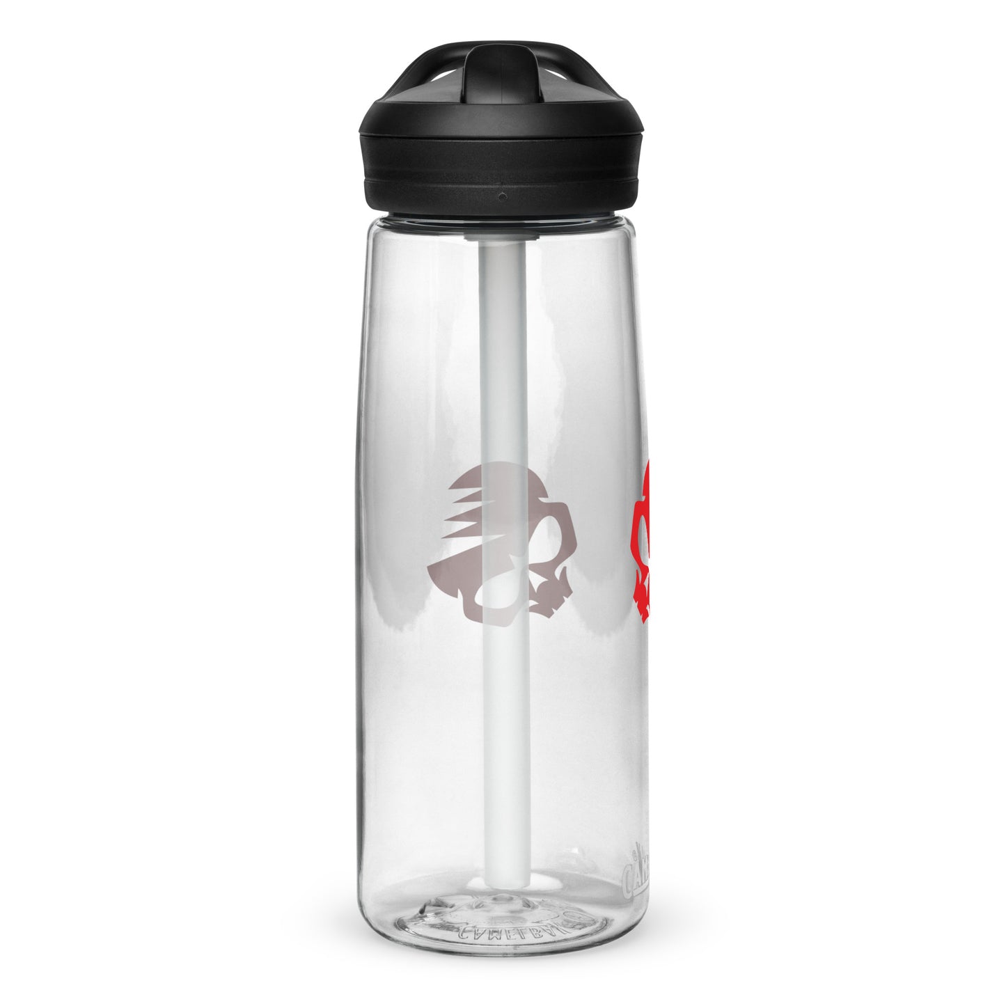 Sports Water Bottle with AirBlades Skull Logo