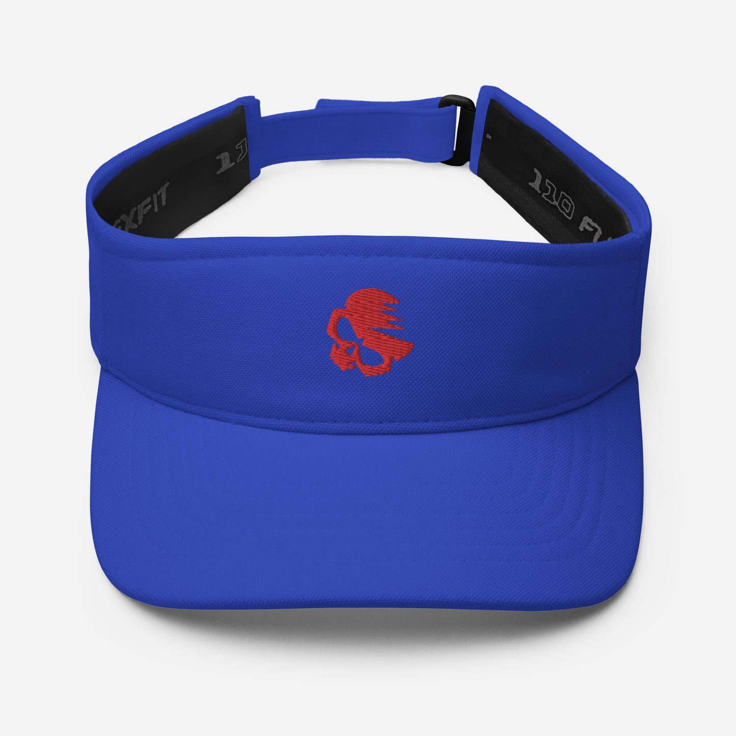 Visor with Embroidered AirBlades Skull Logo | Blue