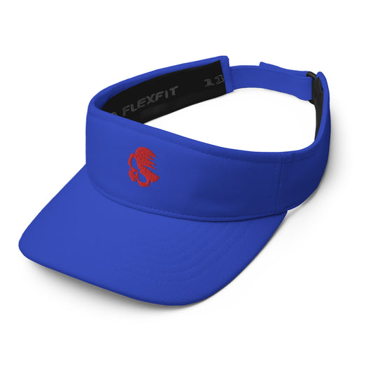 Visor with Embroidered AirBlades Skull Logo | Blue